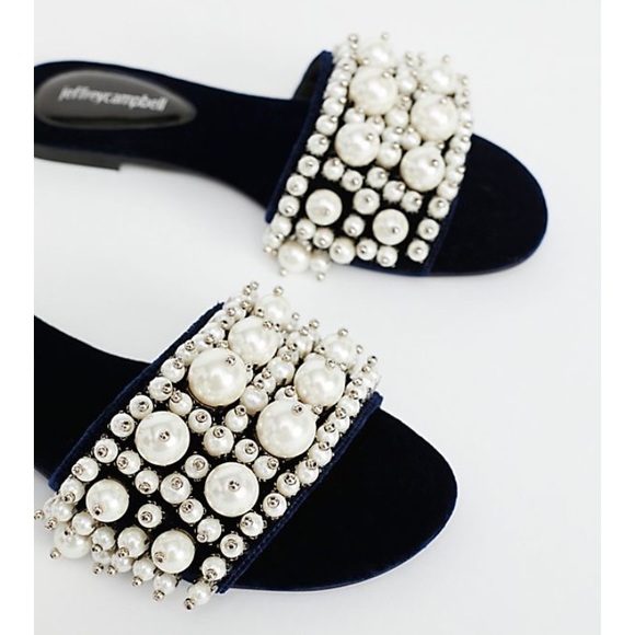 SOLD Jeffrey Campbell Pixie Pearl Slide Sandal - Picture 3 of 4